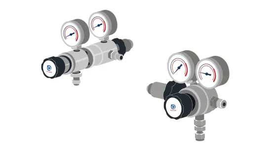 Détendeurs double détente, simple détente, gaz purs, mélanges laboratoire