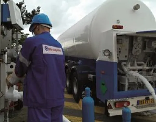 Livraison de gaz liquide