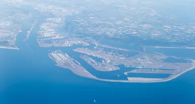 Maasvlakte aeral view
